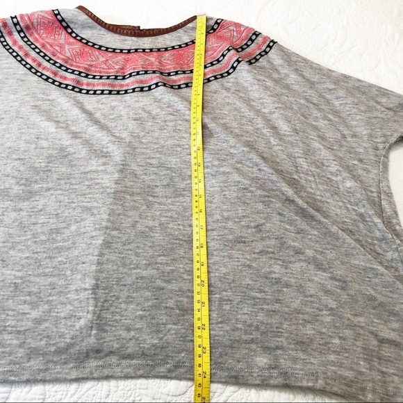 THML Embroidered Lightweight Gray Sweater - XS - Picture 11 of 13